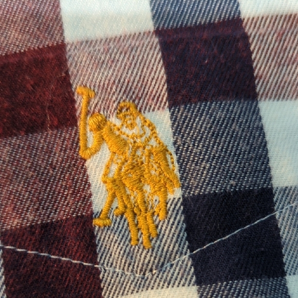 Ralph Lauren Red and Blue Casual Button Down Shirt - Picture 2 of 10